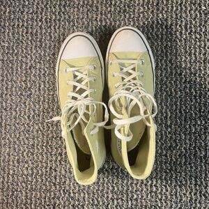 High Platform Converse in Green